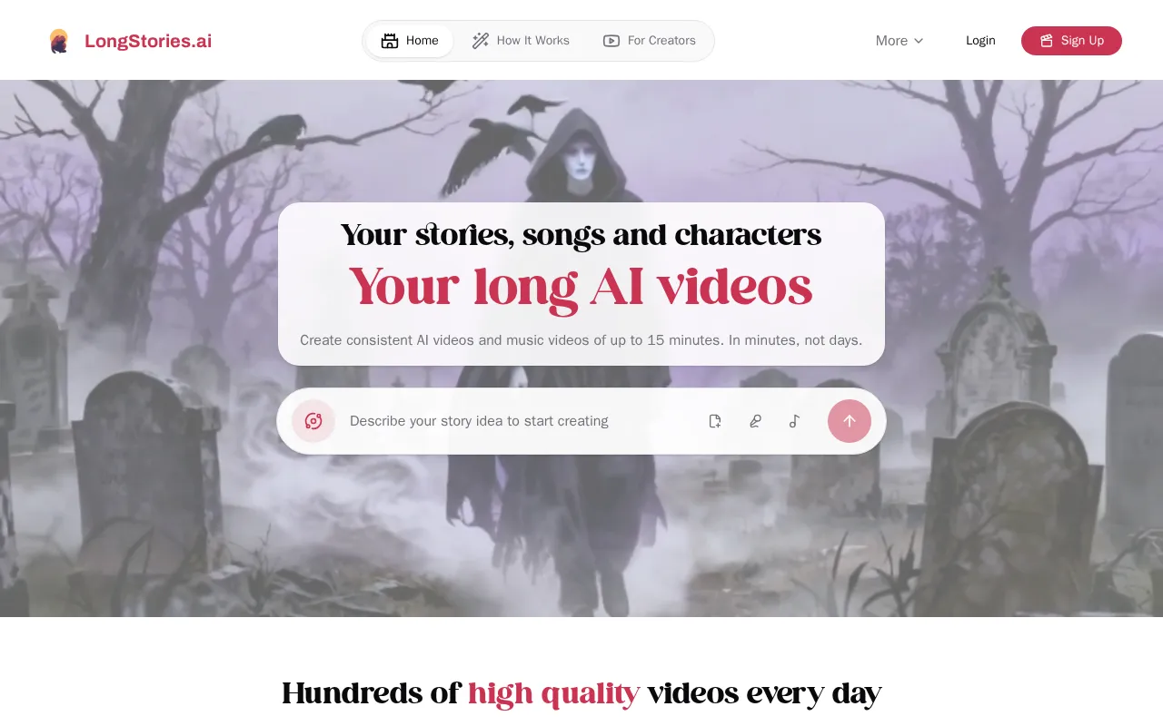 Longstories — preview screenshot