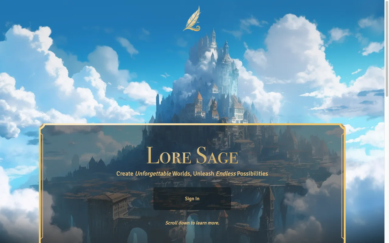 Lore Sage — preview screenshot