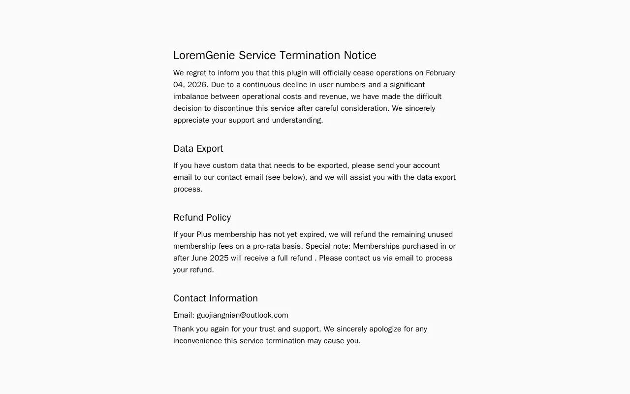 LoremGenie for Figma — preview screenshot