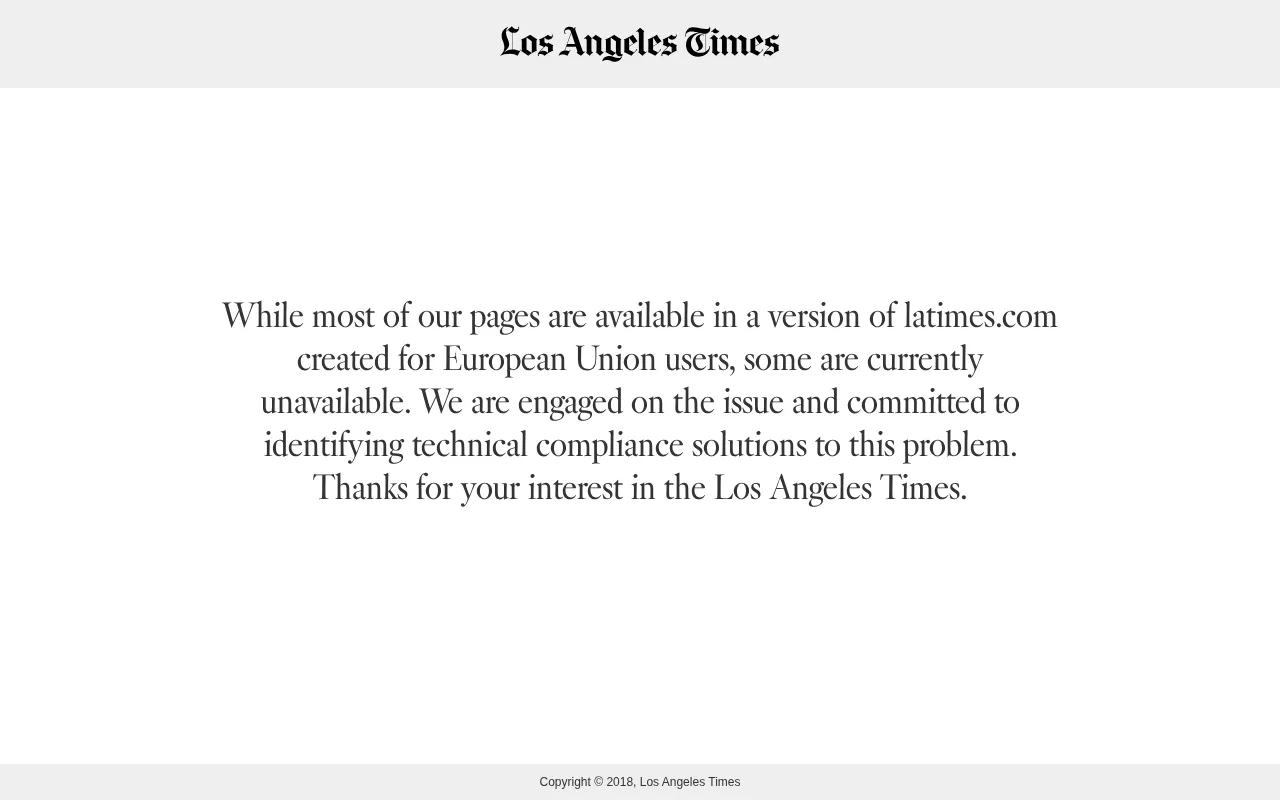 Los Angeles Times — pricing page