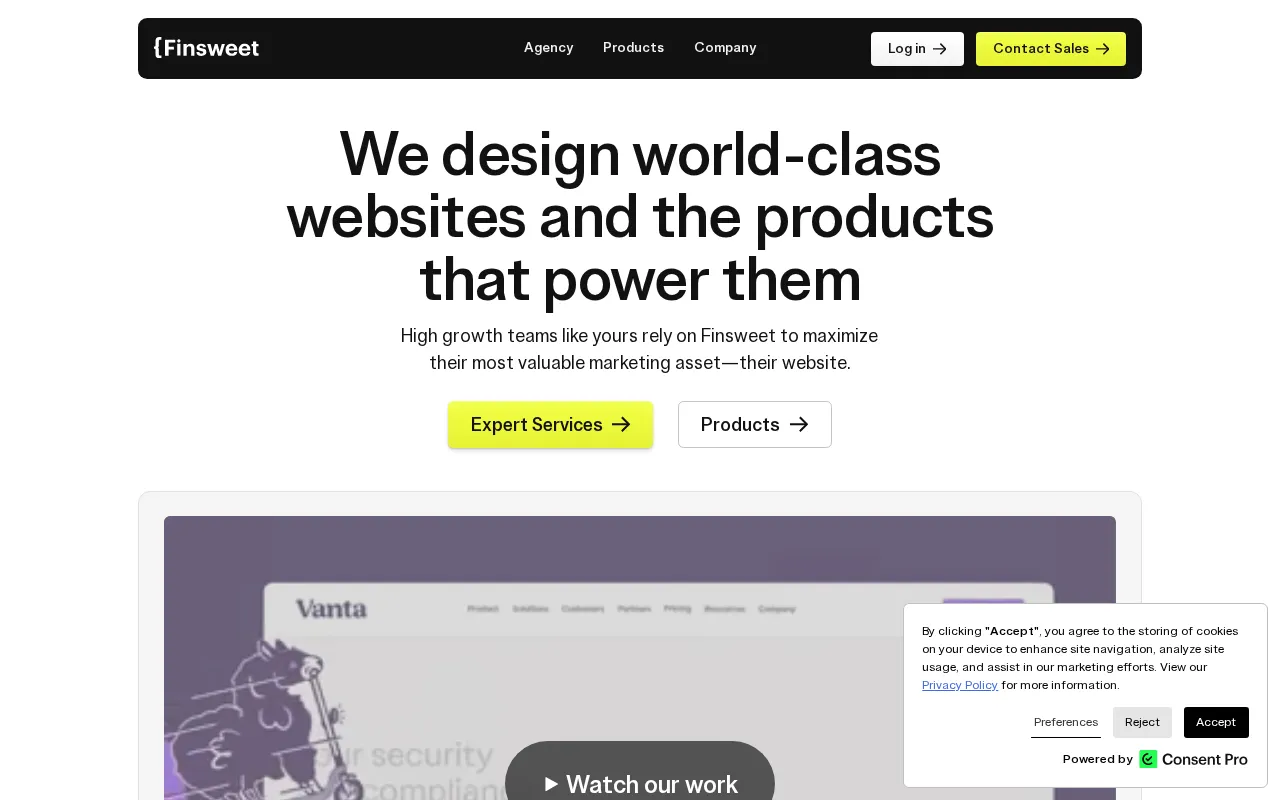 Finsweet — preview screenshot