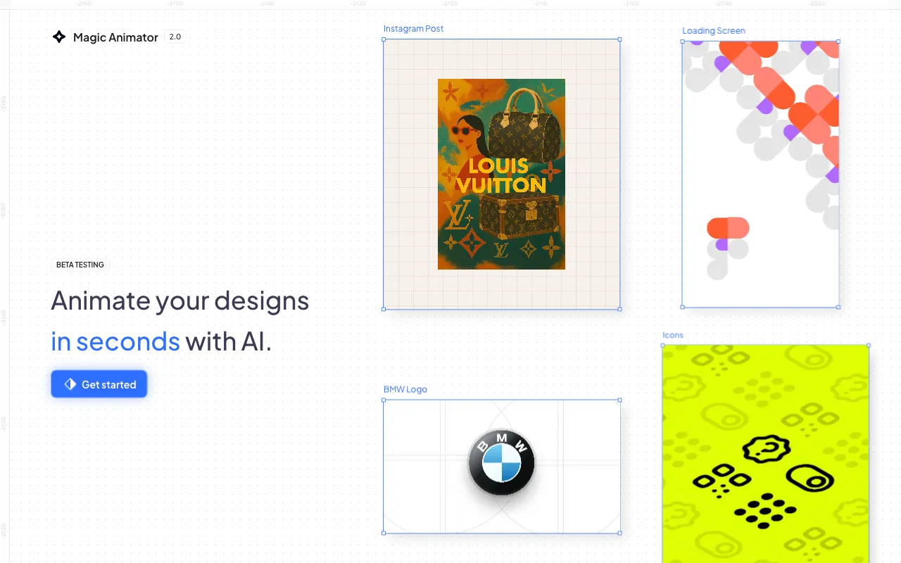 Lottielab (Magic Animator — preview screenshot