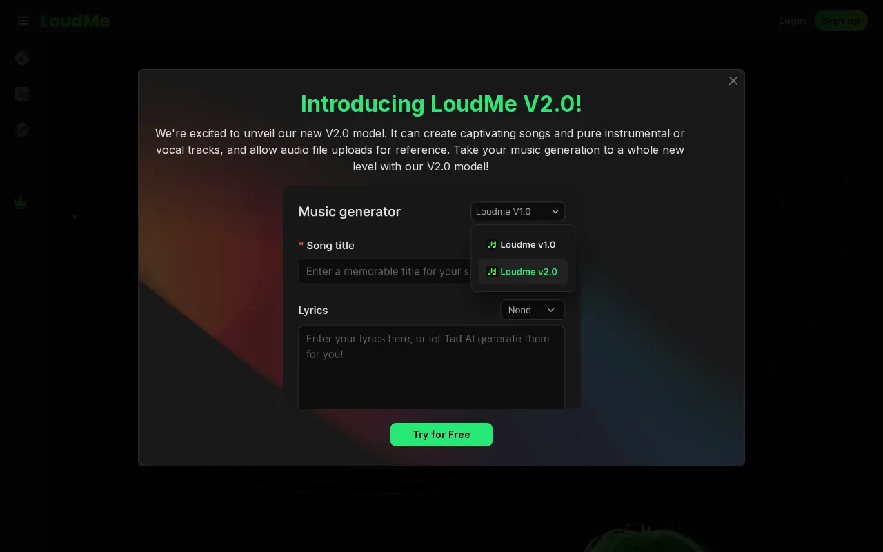 Loudme — preview screenshot
