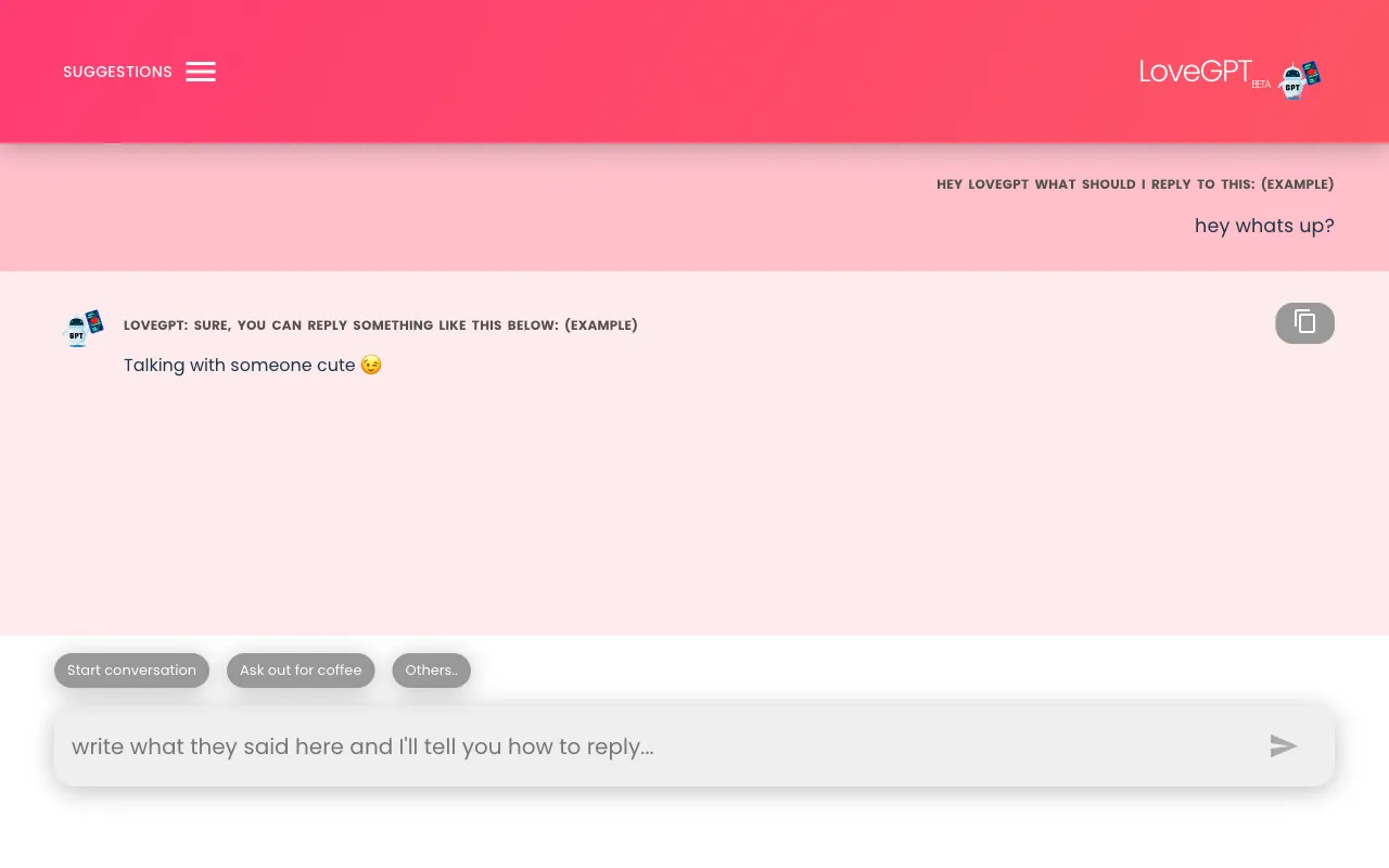 LoveGPT — preview screenshot