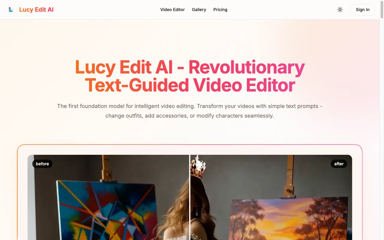 Lucy Edit AI — preview screenshot