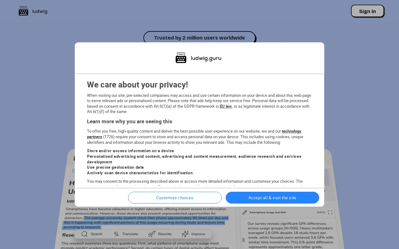 Ludwig — preview screenshot