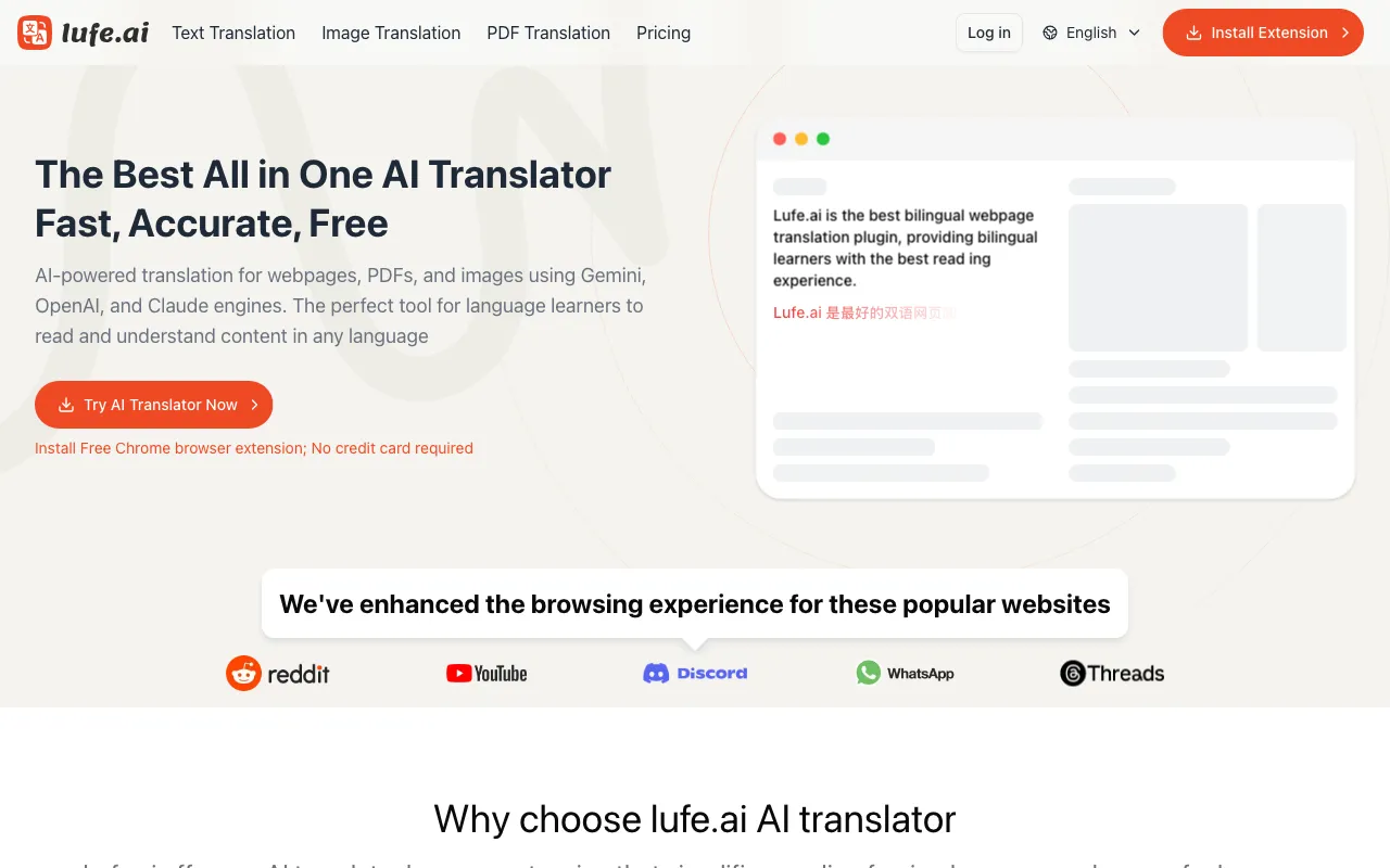 Lufe AI Translator — preview screenshot