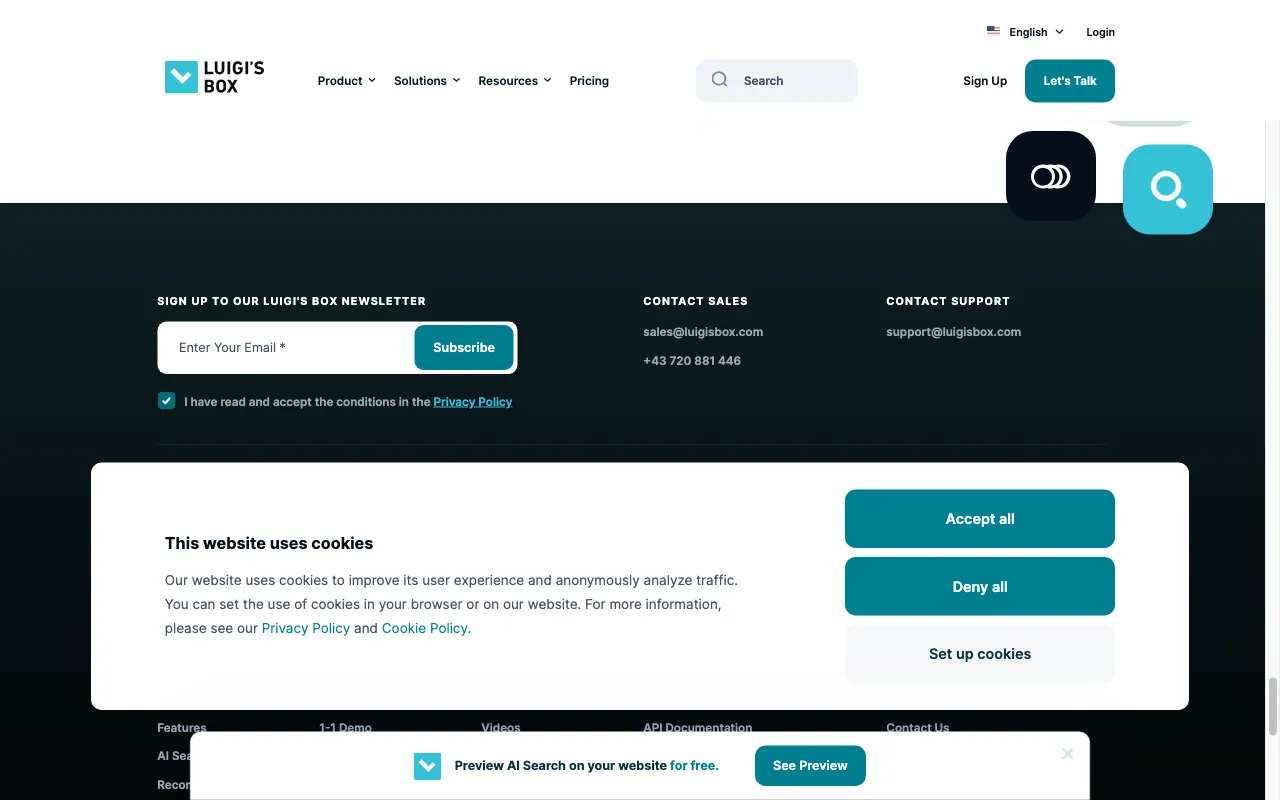 Luigi's Box — preview screenshot