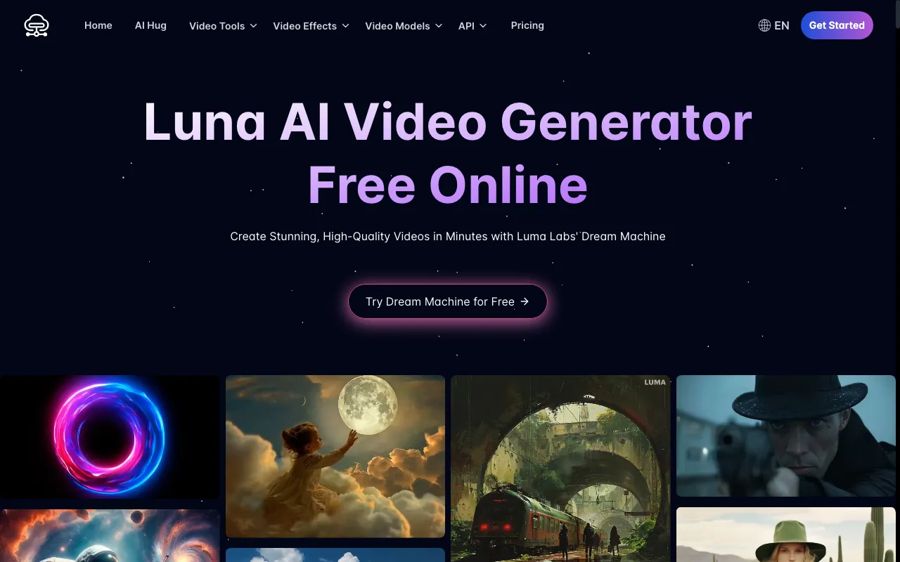 LunaAI.video — preview screenshot