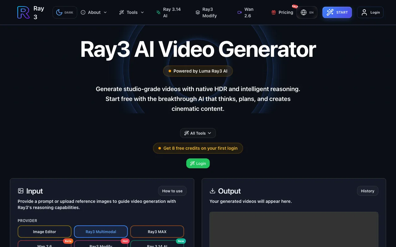 Luma Ray3AI — preview screenshot