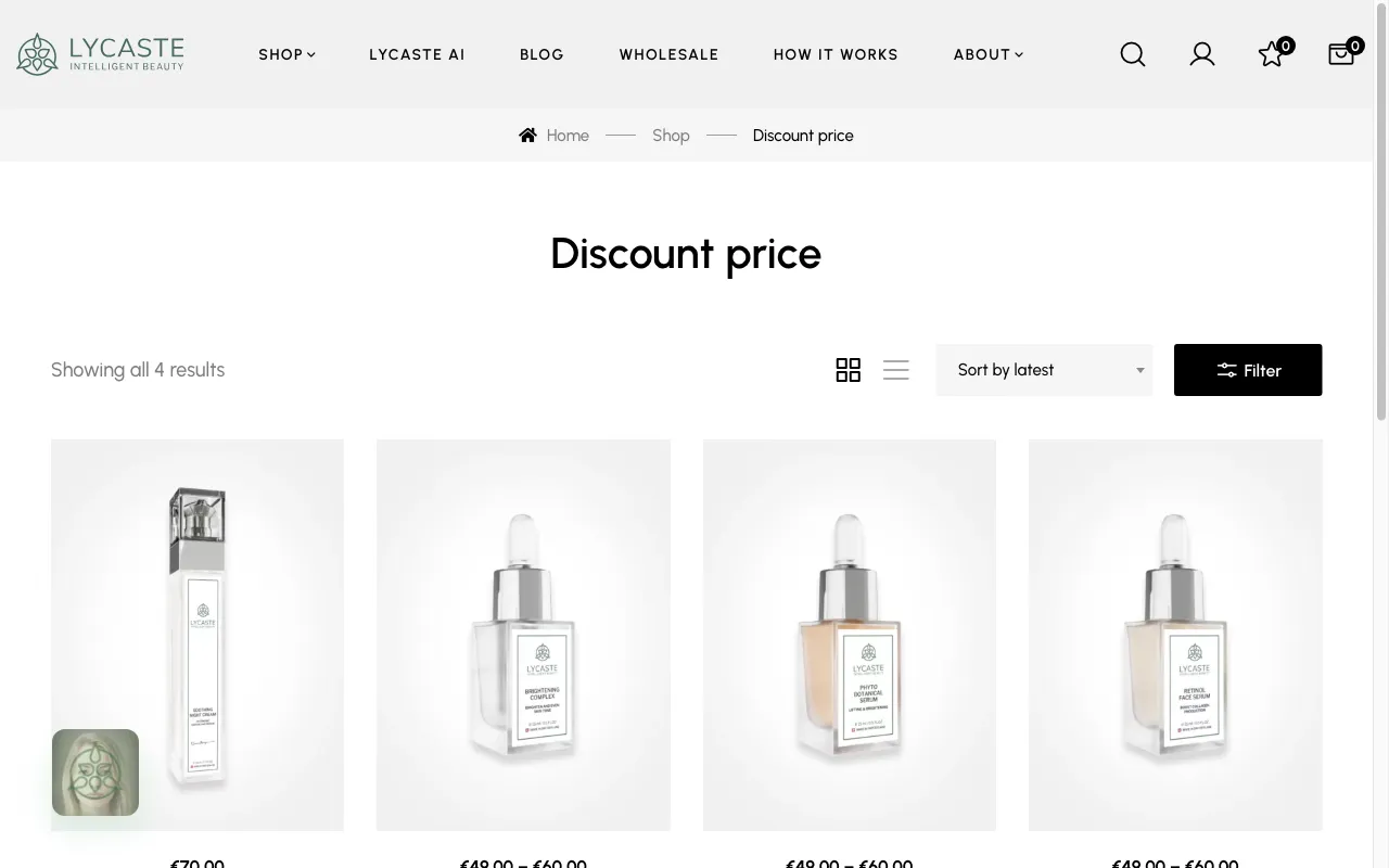 Lycaste AI — pricing page