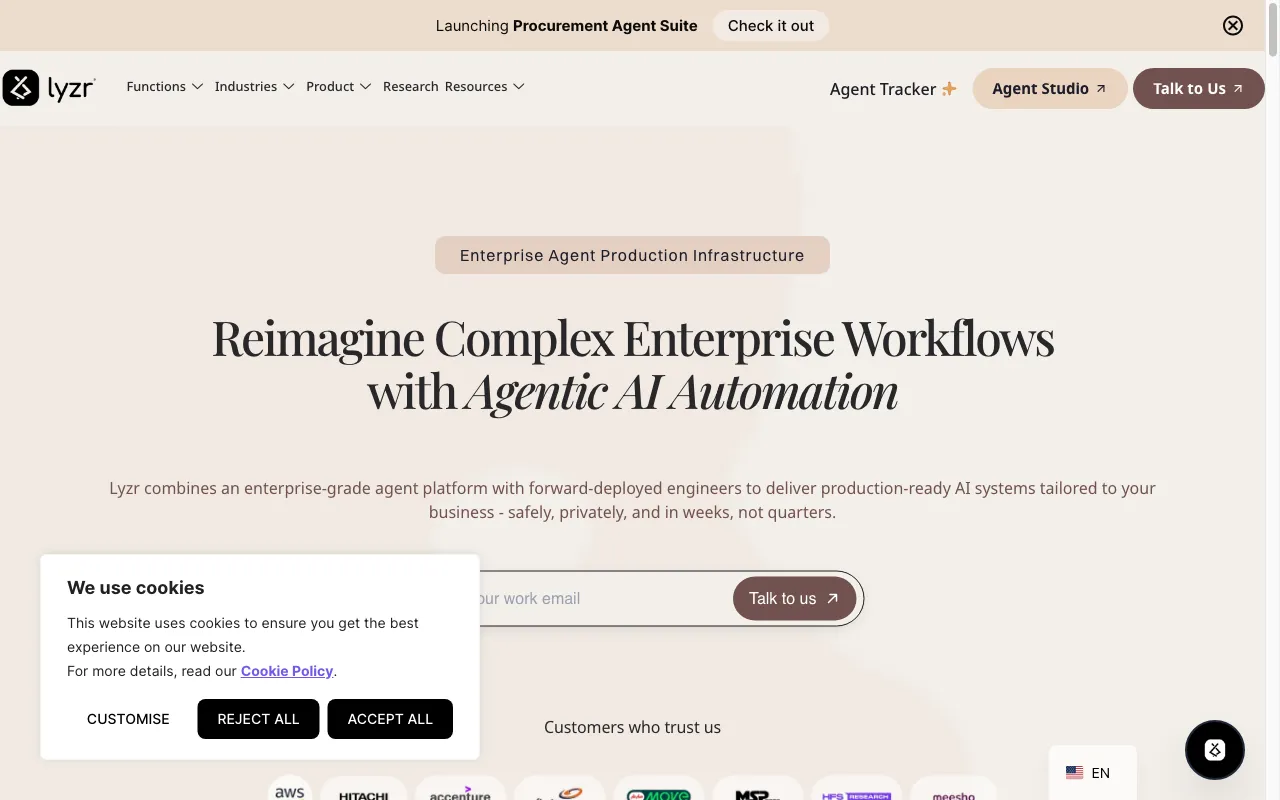 Lyzr Agent Studio — preview screenshot