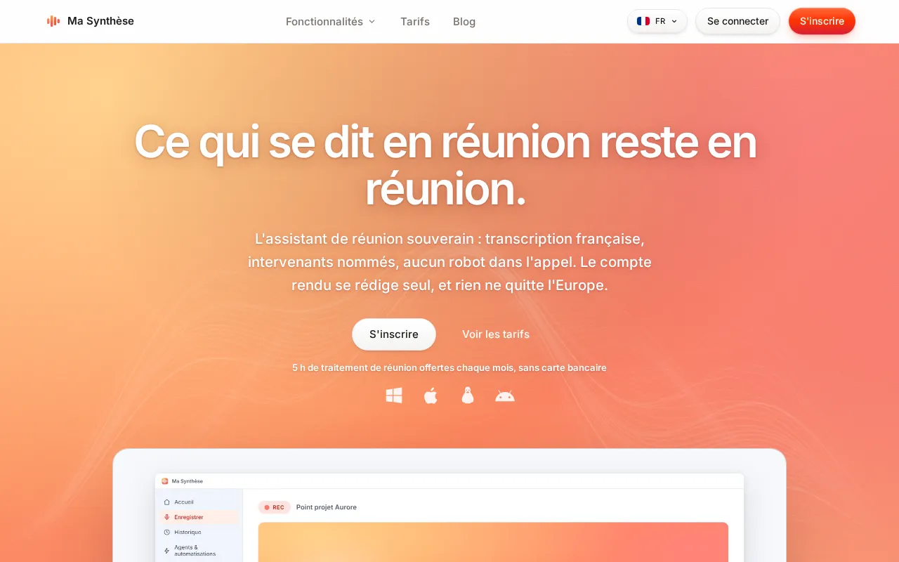 Ma Synthèse — preview screenshot