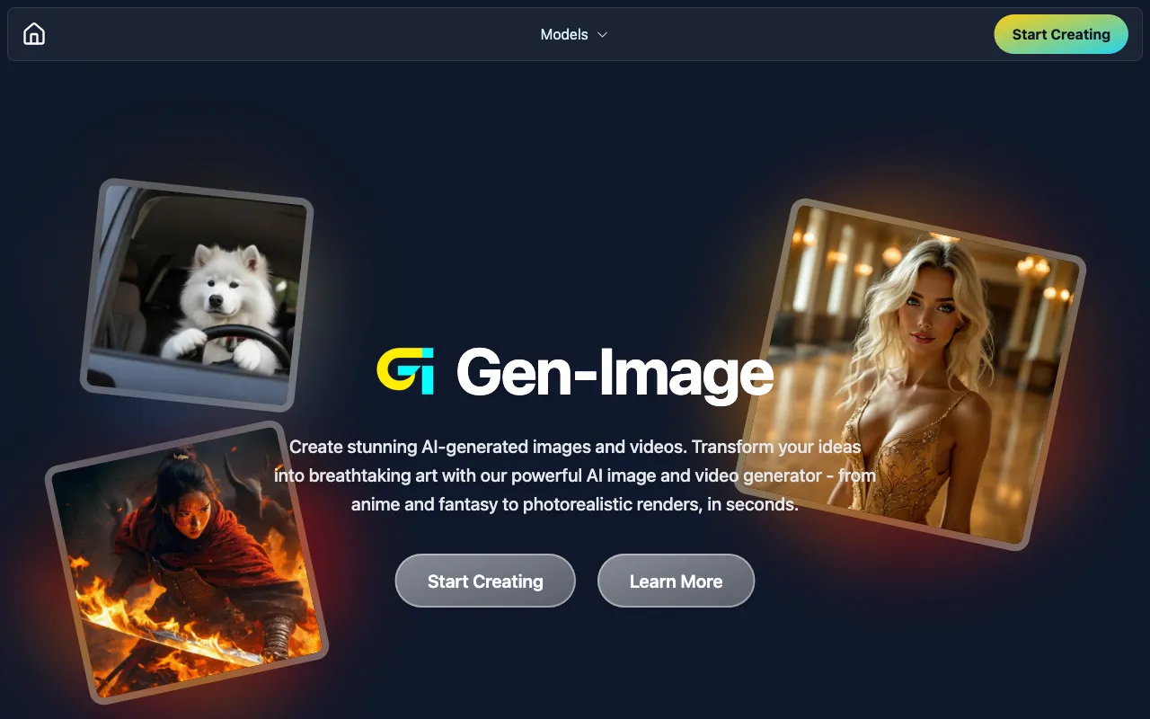 Machine learning generated images — preview screenshot