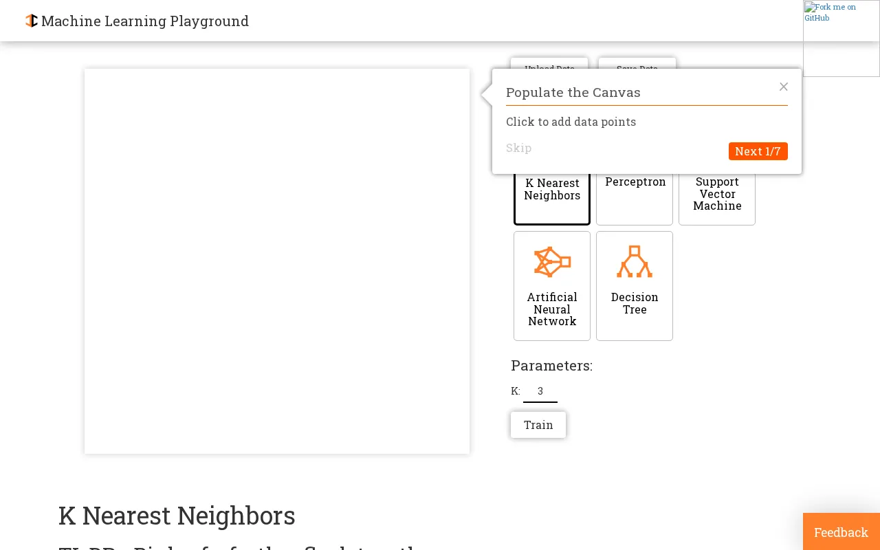 Machine Learning Playground — preview screenshot