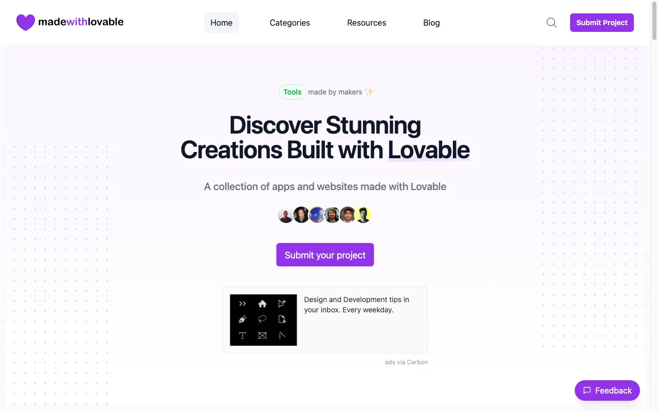 Made wtih Lovable — preview screenshot