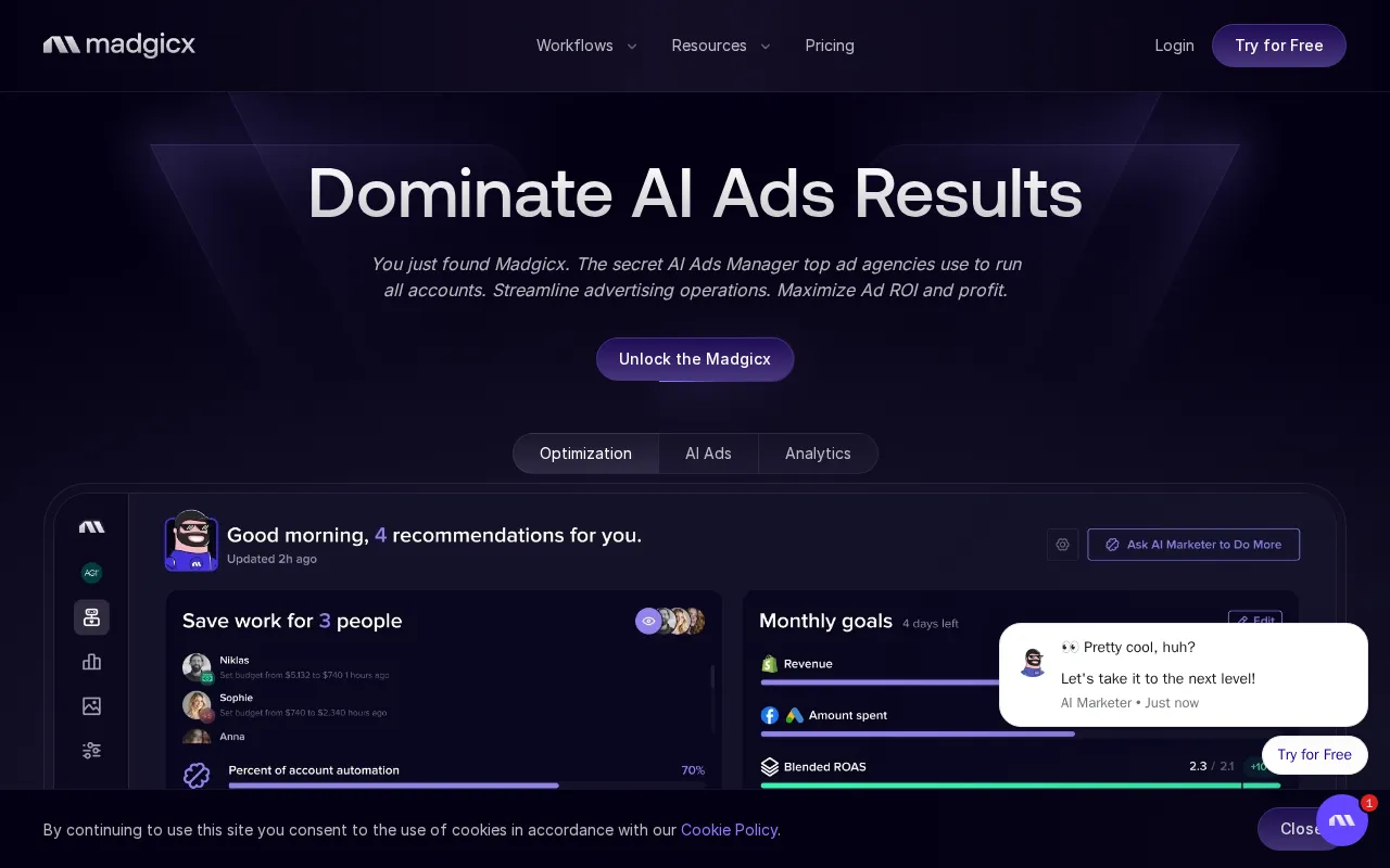 Madgicx — preview screenshot