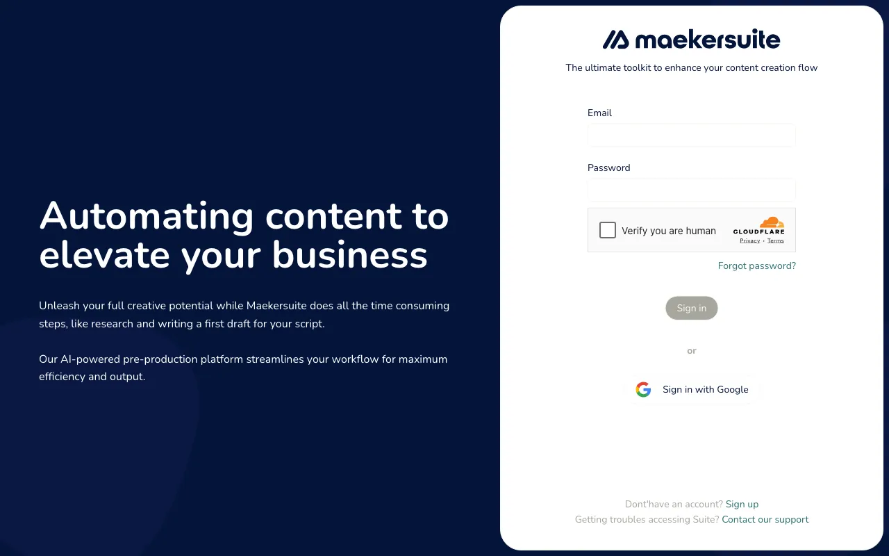 Maekersuite — preview screenshot