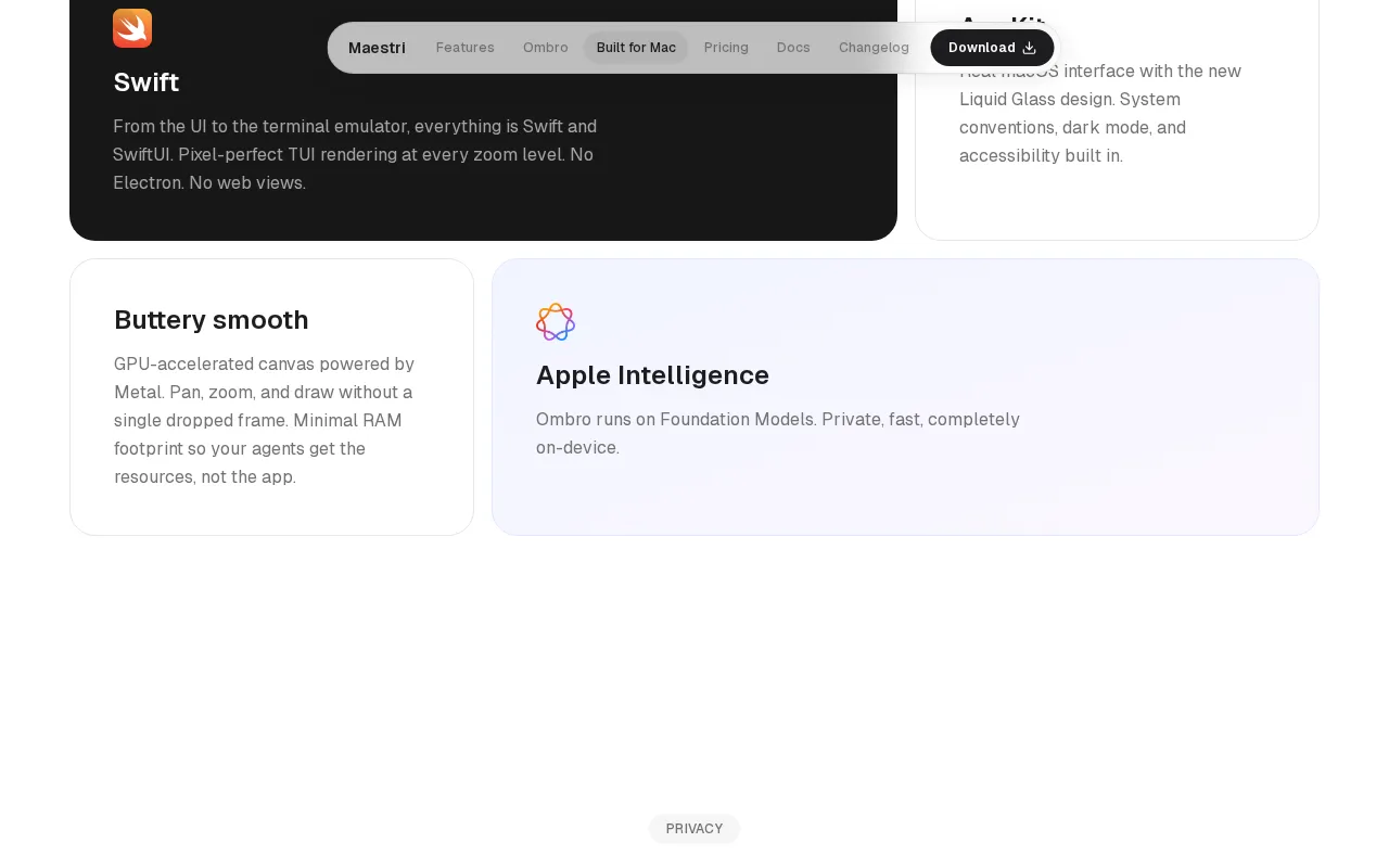 Maestri — pricing page