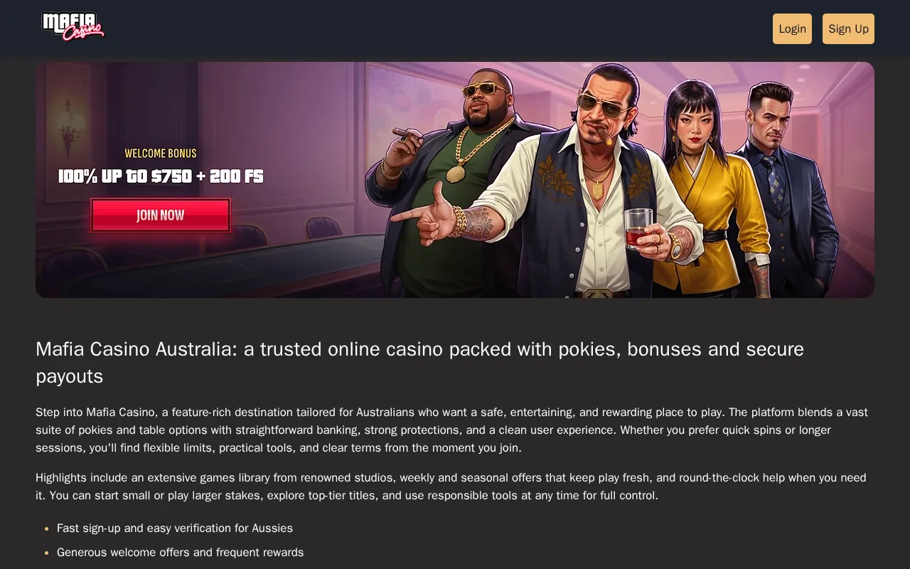 Mafia Casino — preview screenshot