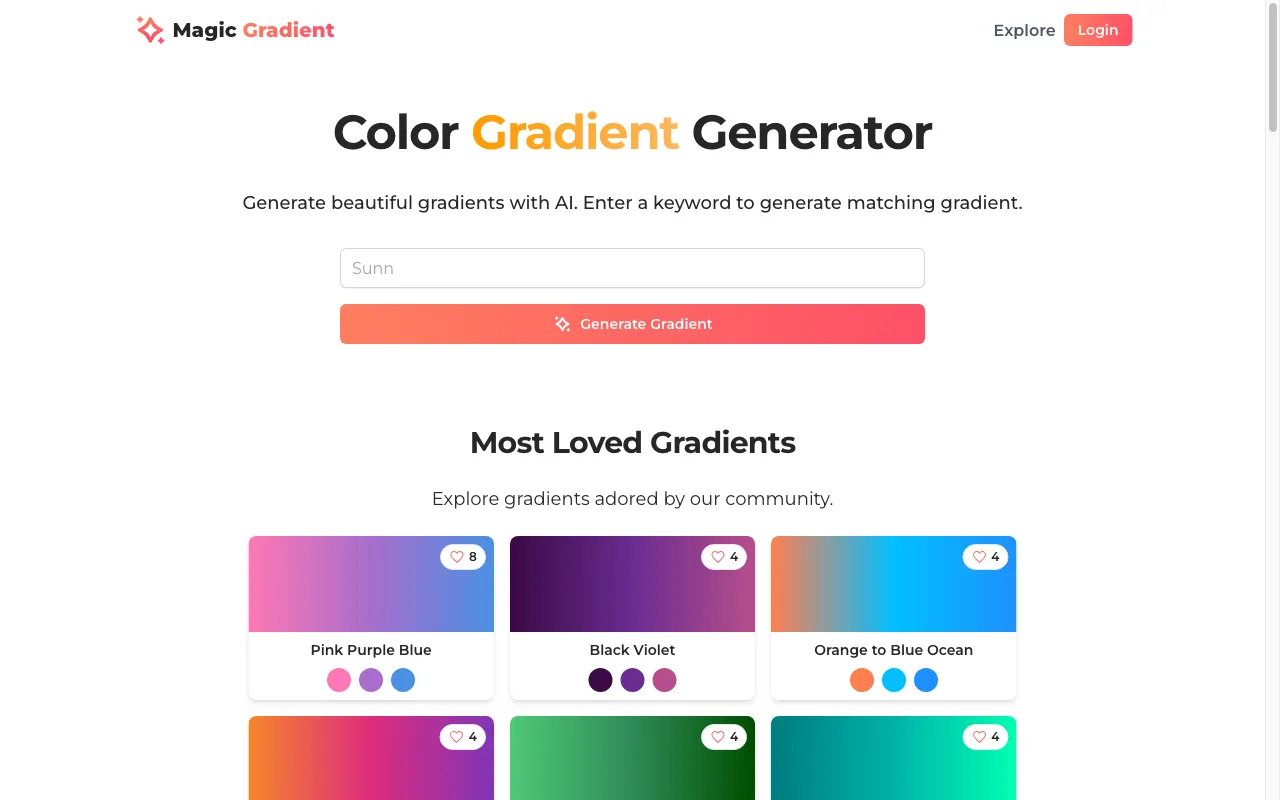 Magic Gradient — preview screenshot