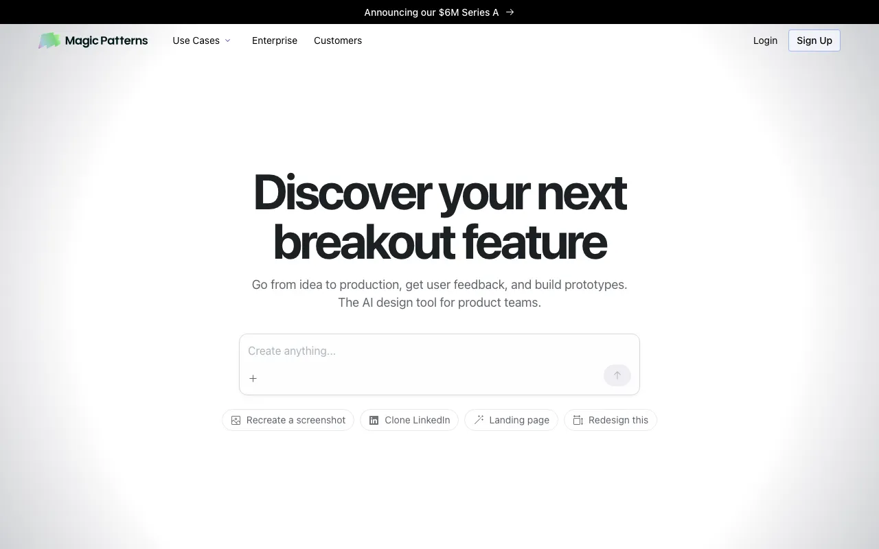 Magic Patterns — preview screenshot