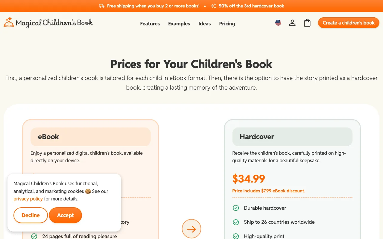 Magisch Kinderboek — pricing page