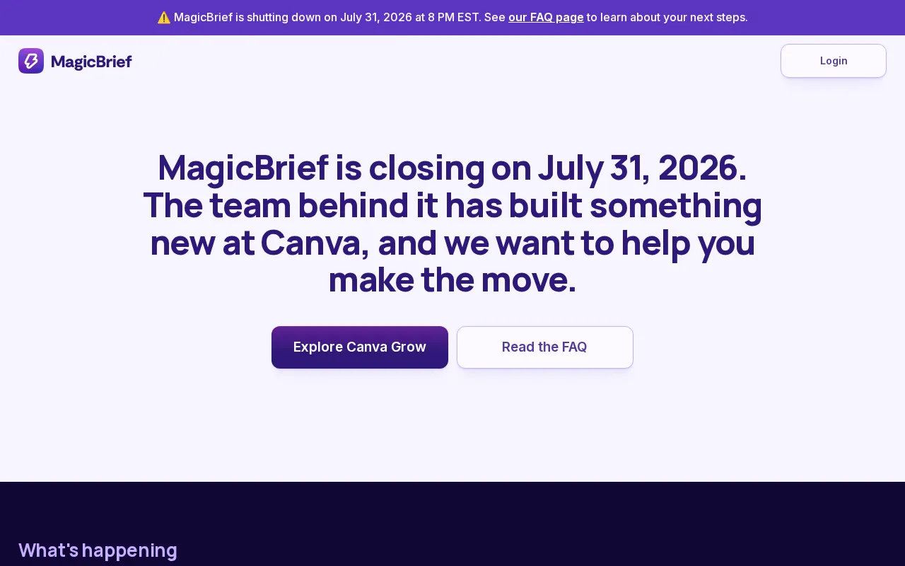 MagicBrief — preview screenshot