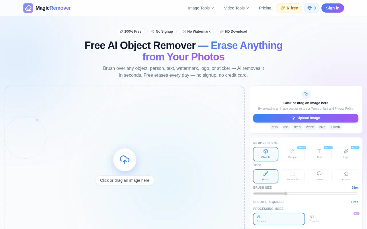 MagicRemover — preview screenshot