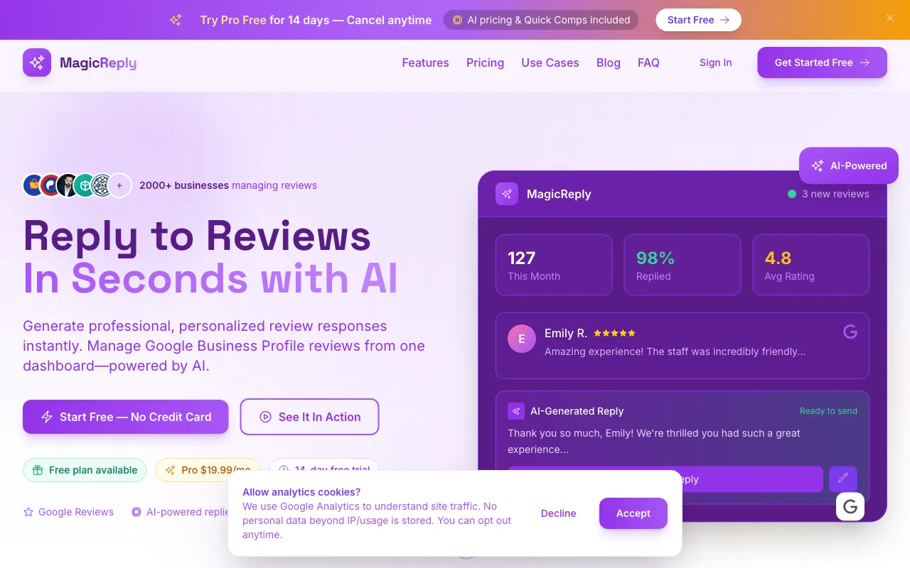 MagicReply AI — preview screenshot