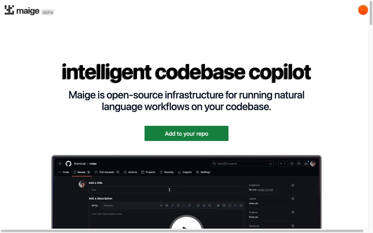 Maige — preview screenshot