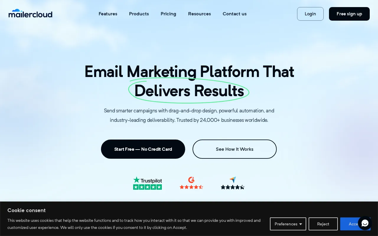 Mailercloud — preview screenshot