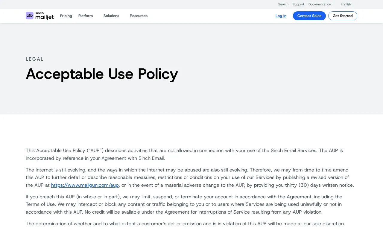 Mailjet — preview screenshot