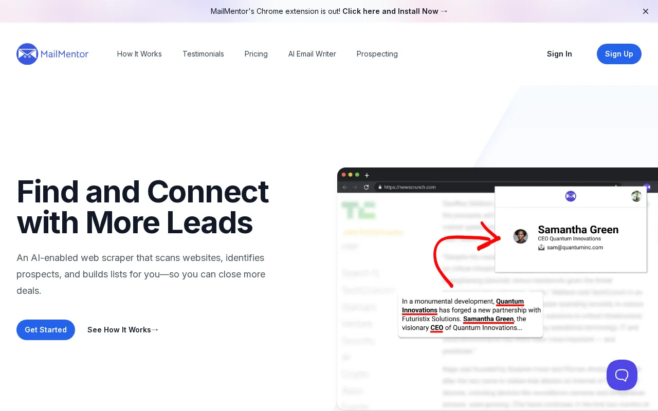 MailMentor — preview screenshot