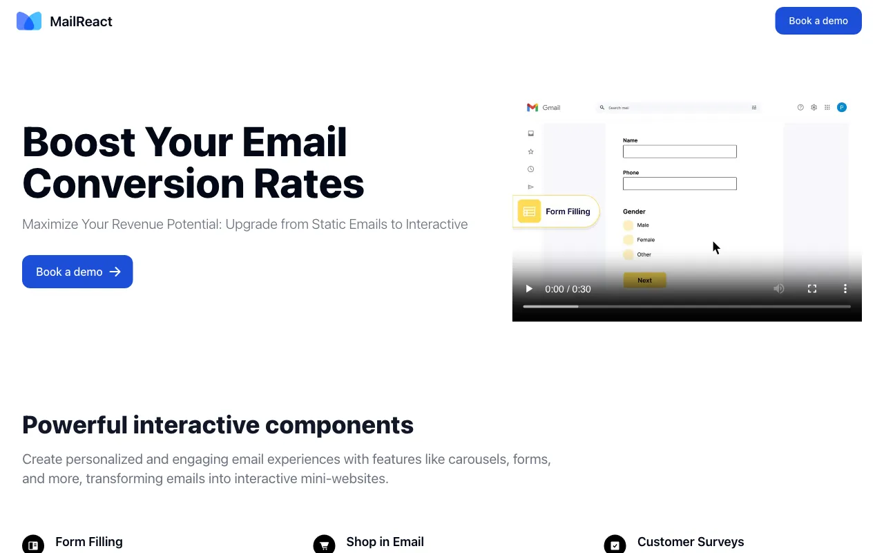 MailReact — preview screenshot