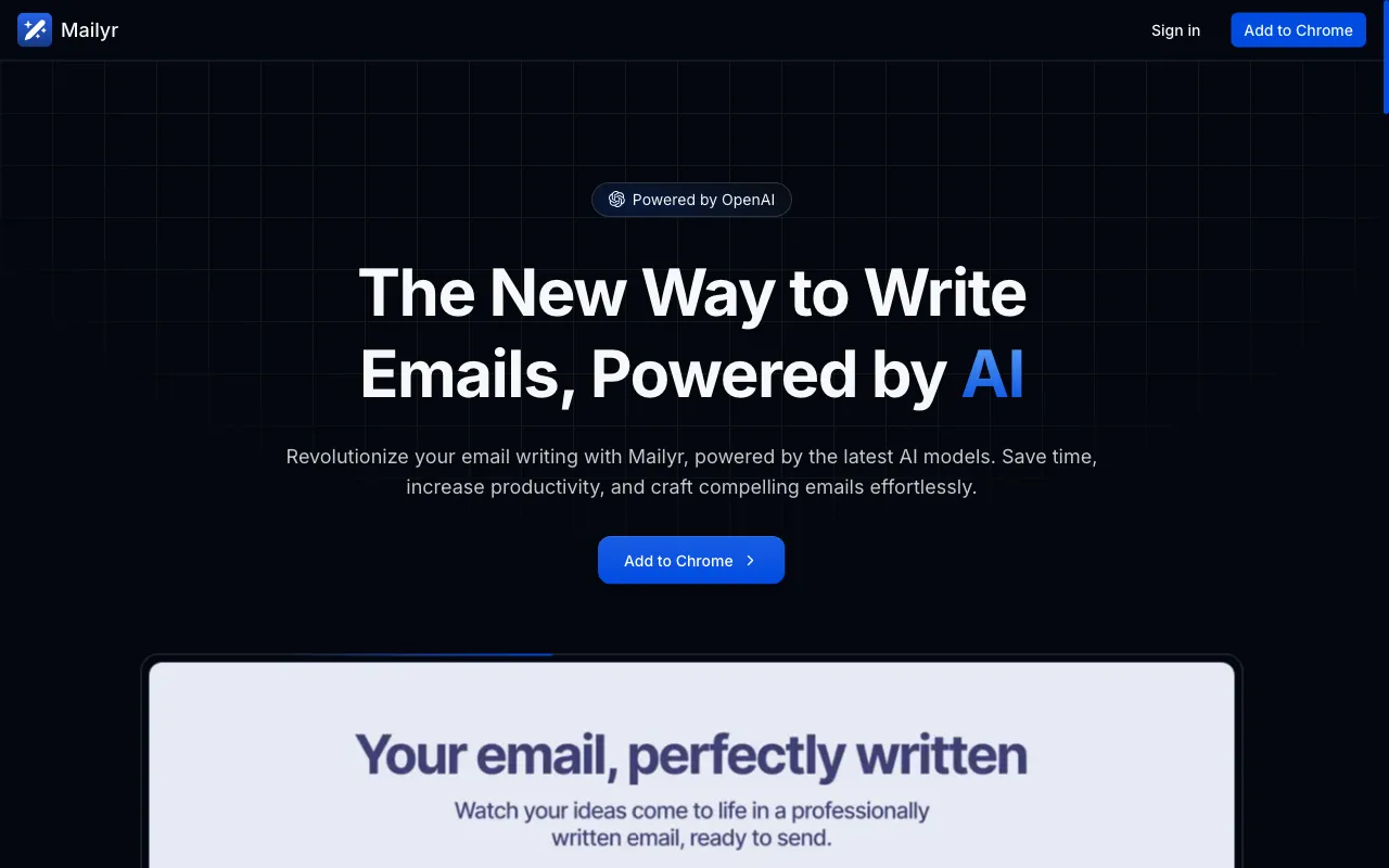 Mailyr — preview screenshot