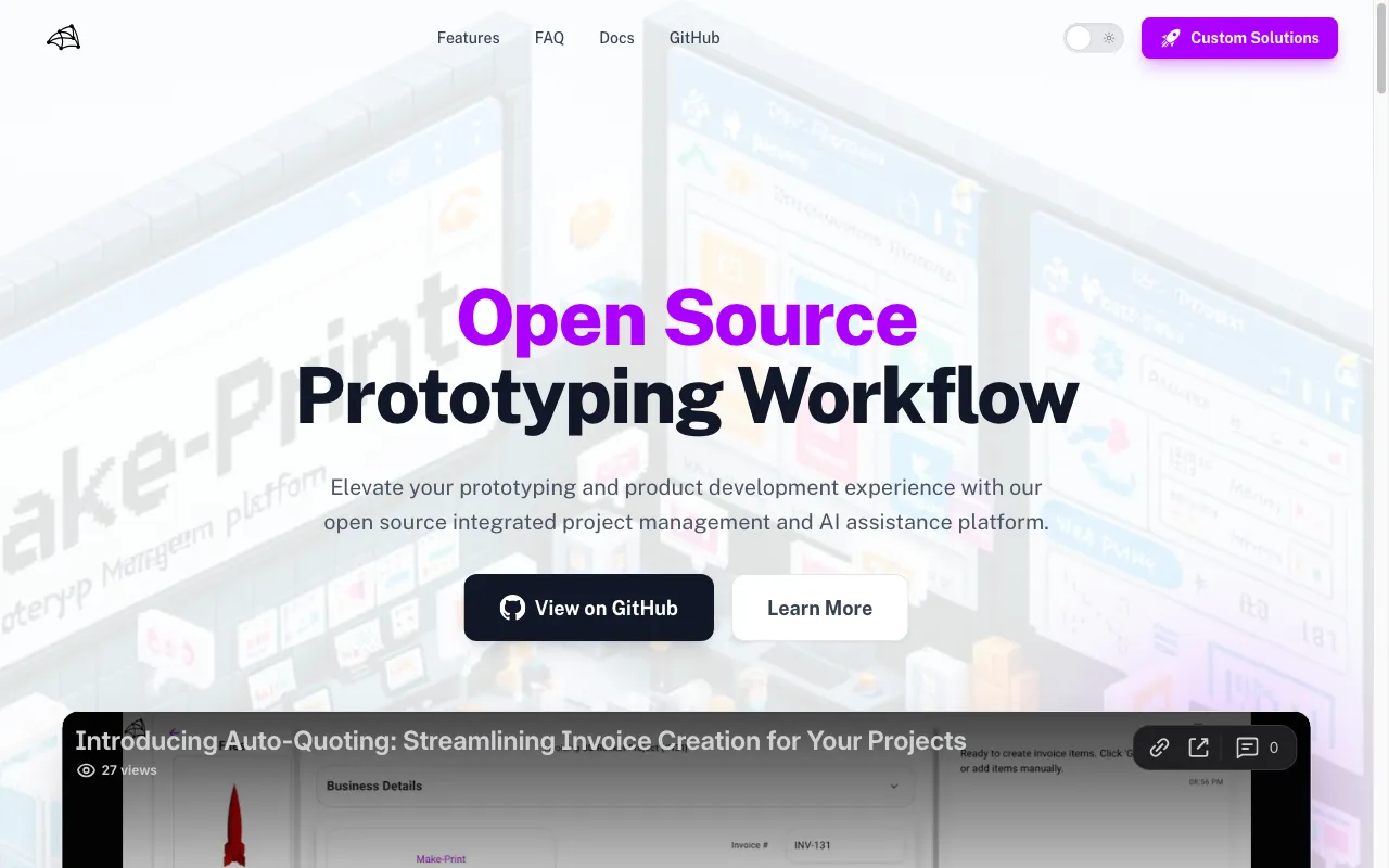 Make-Print Platform — preview screenshot