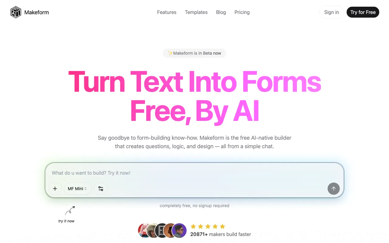 Makeform — preview screenshot