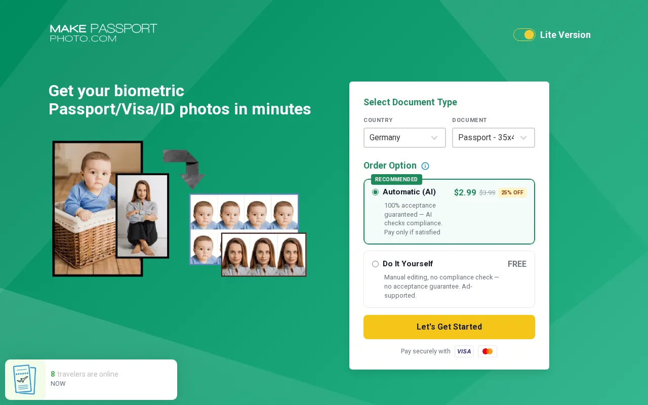 MakePassportPhoto.com — preview screenshot