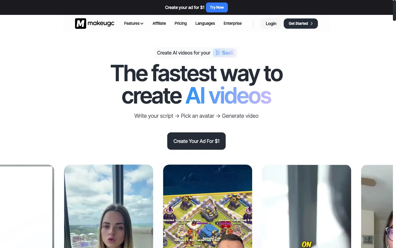 MakeUGC — preview screenshot