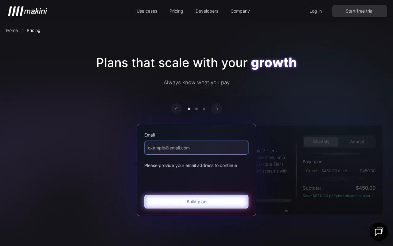 Makini — pricing page