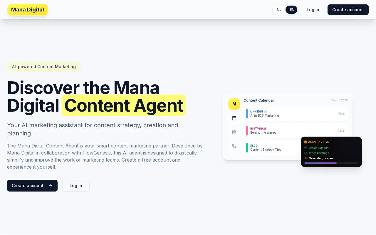 Mana Digital — preview screenshot