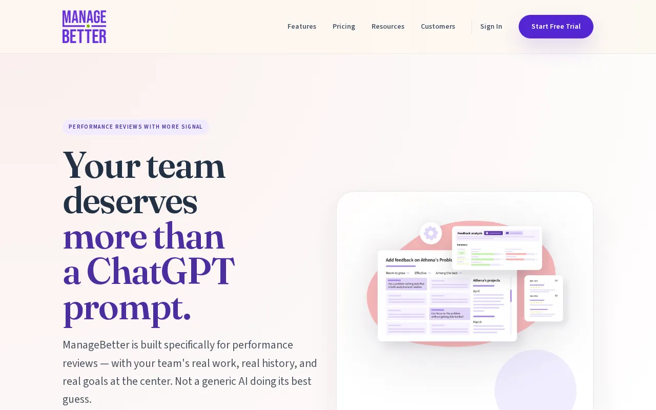 Managebetter — preview screenshot