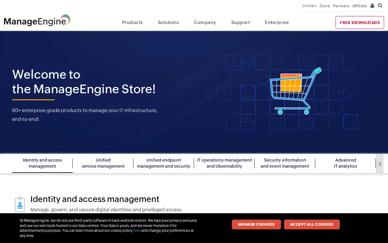 ManageEngine — pricing page