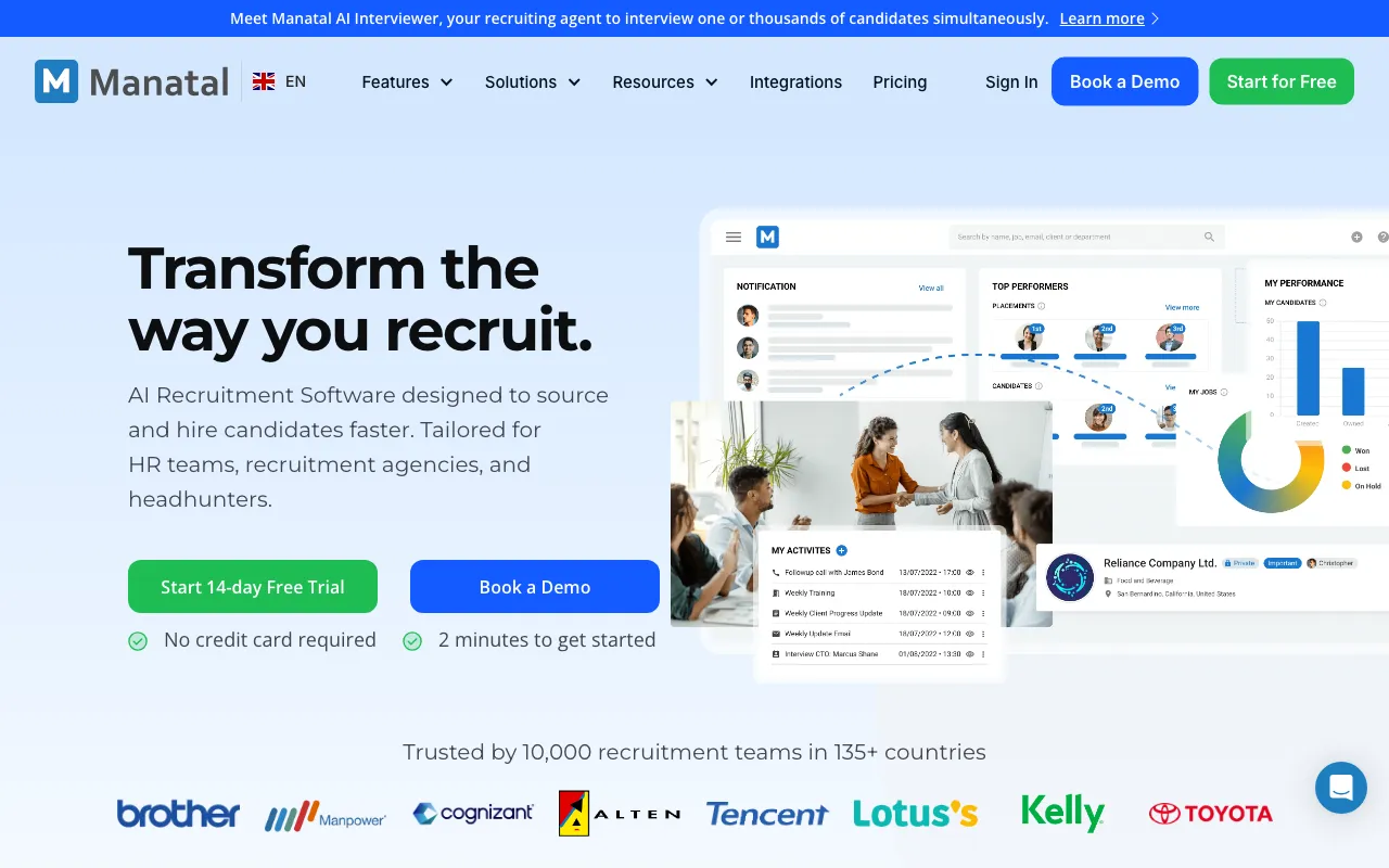 Manatal — preview screenshot