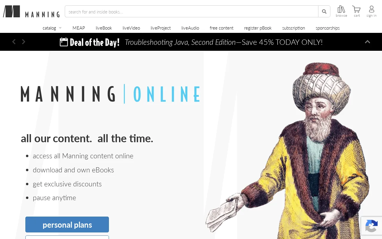 Manning Publications — pricing page
