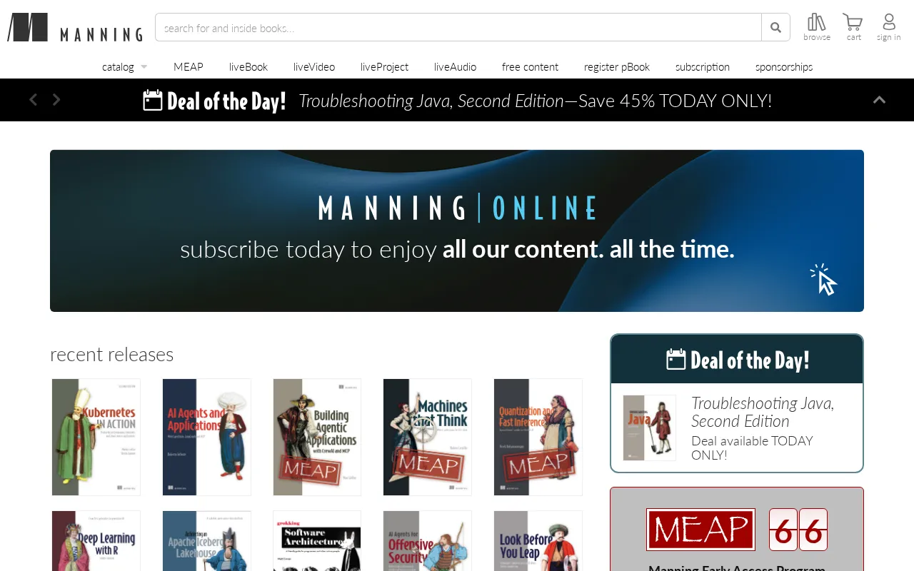 Manning Publications — preview screenshot