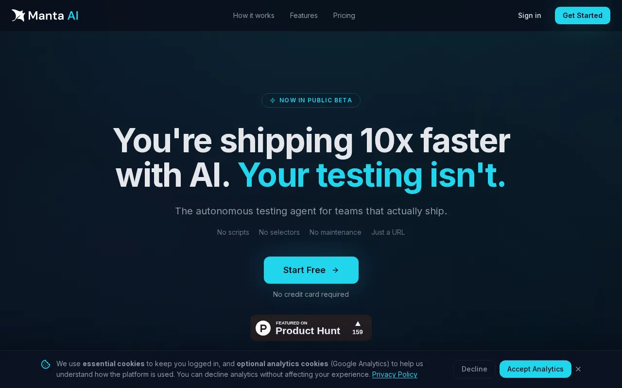 Manta AI — preview screenshot