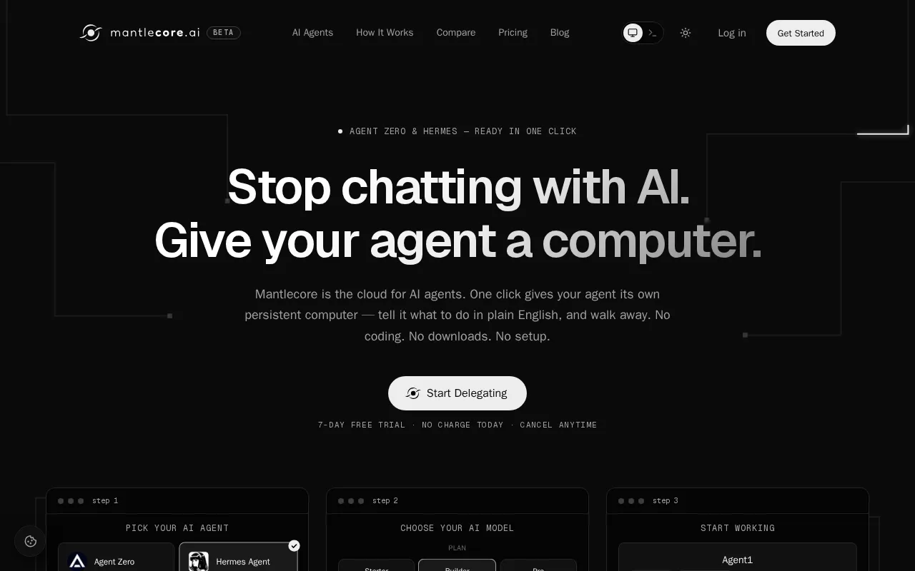 Mantlecore AI — preview screenshot