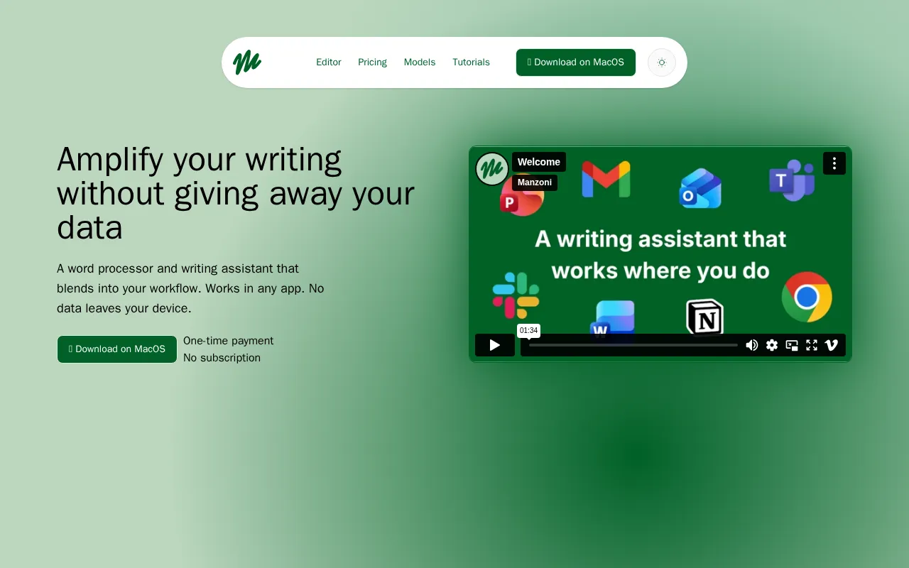 Manzoni — preview screenshot